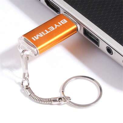 BIYETIMI Unidad USB flash de alta velocidad y color de 128 GB 2.0, pendrive de metal de 8 GB, 16 GB, 32 GB, 64 GB, memoria USB, regalos de fotografía, disco de memoria