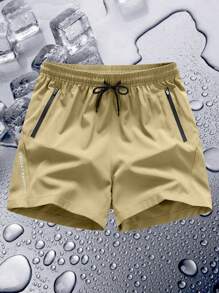 Jungen- & Teenager-Shorts mit elastischem Bund, schnell trocknend, atmungsaktiv für Outdoor-Sport, Sommer