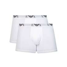 2pcs Emporio Armani Men's Athletic Boxer Briefs - White - View 1