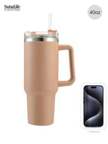 1个40盎司可重复使用真空保温水瓶，带提手、防漏盖和吸管，可长时间保温/保冷。 - 40盎司 - 查看 28