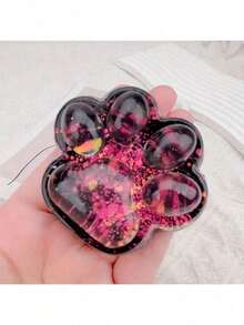 1 件星蓝猫爪挤压压力球，软橡胶，混合颜色，缓解焦虑和放松的创意玩具，适合青少年、儿童、办公桌、返校礼物，感官硅胶泥玩具