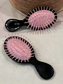 1 Stück Niedlich Schleife Mädchen Haarbürste Y2K Ästhetik Niedlich Haarbürste Entfilzer Luftkissenbasis Mini Haarbürste Mädchen Haarzubehör Mini Nasse Haarbürste, Kleine Schleife Reise Entwirrbürste Niedlich Haarbürste für die meisten Haartypen Nass und Trocken