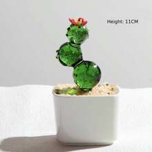 Colorful Creative Glass Plant Desk Decoration Glass Succulent Terrarium - Mini Cactus And Sprout Planter Decor Piece For Office And Home Gift Home Decor - Multicolor - View 9