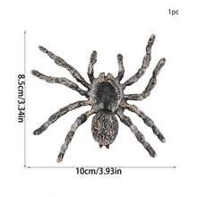1pc Realistic Giant Spider Toys Artificial Spiders Halloween Decorations ABS Spider Figurines For Joke Halloween Party Supply Prank Insect Model Halloween Scary Prop - Multicolor - View 11
