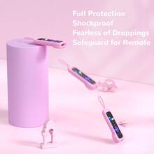 Funda de silicona con forma de corazón linda para el control remoto de Roku TV/Roku Player/Roku Voice Remote (sin conector de auriculares), estuche brillante en la oscuridad para el control remoto de Roku Express 4K+ HD Streaming Stick 4K Premiere Streambar Soundbar LE SE Streaming Media Device