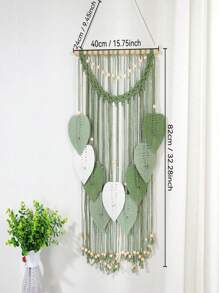 1pc Floral Leaf Wall Hanging Tapestry, Boho Style Large Decorative Art, Room Decor, Home Gift Bedroom Decor Home Decor Wall Decor
