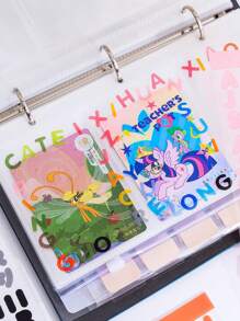 8 Sheets/Pack Vitality Alphabet Series Stickers, Gradient English Alphabet Pattern Design Handbook DIY Album Decoration Stickers, Gifts For Friends