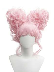 Party Perücken, einzigartige herzförmige Perücken, Herz Königin Cosplay synthetische Haar Perücke - Verschiedenfarbig - Übersicht 18