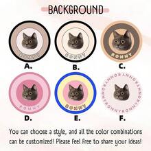 1pc Customized Pet Portrait Carpet, Personalized Pet Face & Name Carpet, Faux Cashmere Material, Unique Decorative Pet Carpet, Soft And Durable, Cute Gift For Dog And Cat Lovers, Pet Owner's Home Decor, Christmas, Thanksgiving Gift, Fashionable Engraving, Colorful, Vintage, Cute, Minimalist, Adorable Pet Customization, Unique, Personalized Pet Anniversary, Birthday Gift - Multicolor - View 7