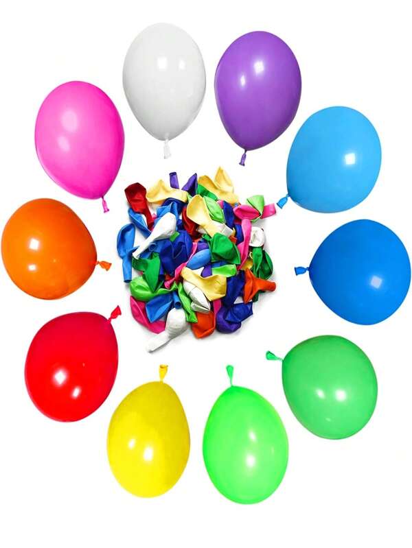 Set van 50 ronde latex ballonnen in verschillende regenboogkleuren (30 cm), geschikt voor verjaardagen, bruiloften, jubilea, babyshowers en gender reveal. Geen stroom nodig. Geschikt voor alle seizoenen en als decoratie voor een Vaderdag-/Moederdagfeest.