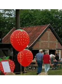 20 Stücke/10 Stücke 30cm Luftballons mit Erdbeermuster, dickwandige Erdbeerpunktrosa Luftballons, Hawaii Party Obst Dekorative Luftballons, geeignet für Geburtstags-Partyhintergrund, Feiertags-Dekoration, Geschlechts-Enthüllungsparty Babyparty Dekorationen