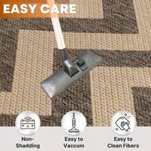 Outdoor Rug For Garden Large Outdoor Rugs Waterproof Patios Rugs Portable Carpet Woven Rug Easy Cleaning Rug Balcony Rug Geometric Mat For Picnic Beach BBQ Chevron Grey 160x225cm, Picnic Blanket - 160x225cm(Rectangular) - View 3