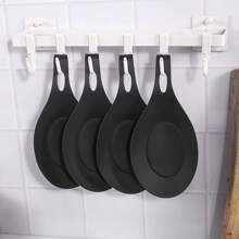 2pcs Multi-Function Simple Spoon Holder, Heat Resistant And Easy To Clean