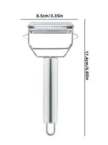One Piece Premium Stainless Steel Vegetable Peeler - Ideal For Quick And Easy Peeling, Shredding - Perfect For Kitchen Use!