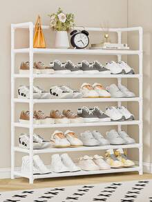 1pc 3-7 Tier Simple Shoe Rack, Dust-Proof Shoe Cabinet For Entryway, Dorm, Indoor, Balcony, Storage Organizer - Multicolor - View 4
