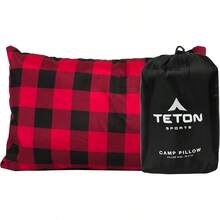TETON Sports Almohada de campamento perfecta para cualquier momento que viajes; Camping, mochilero, aviones y viajes por carretera; Almohada cómoda para cuello y apoyo lumbar; usted puede llevarlo a cualquier lugar; almohada lavable - Negro - Ver 1