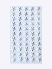 Assorted Sizes White Pearl Stickers, 3D Decoration Stickers, Makeup Rhinestone Stickers, Rhinestones Crystal Craft Stickers, Party Makeup Supplies, Can Be Used To Decorate Hair, Body, Nails, Phone Cases, DIY Pendants School Supplies, Back To School - Multicolor - View 5