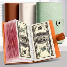 A6 Budget Storage Binder With A Large Capacity Of Up To 100zhang- Can Be Used For Family Savings Budget Expenditures Festival Gifts And Organizing Household Assets For Women Wallet Purse Wallet Wristlet Wallet Coin Wallet