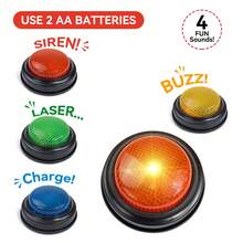 Answer Buzzers For Game Shows 4pcs Game Buzzers With Lights & Sounds BuzzButtons For Kids Or Adults Perfect For Classroom Game