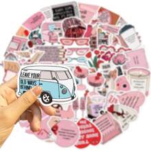 50Pcs Inspirational Stickers Motivational Scrapbook Stickers For Water Bottles, Waterproof Positive Affirmation Reward Stickers For Laptop Skateboard Computer Luggage,School Supplies,Back To School