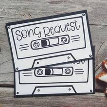 50pcs Retro Cards, Dance Commitment Cards, Wedding Song Request Cards - Music Suggestion Cards,Back To School,School Supplies - Multicolor - View 3