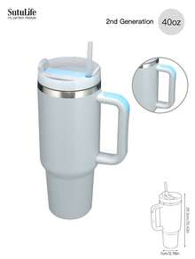 1个40盎司可重复使用真空保温水瓶，带提手、防漏盖和吸管，可长时间保温/保冷。 - 40盎司 - 查看 22