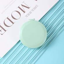 150厘米/60英寸迷你伸缩卷尺，双刻度柔性缝纫尺，带字母图案，便携式服装测量工具配件