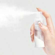 1件塑料按压式定量粉喷雾瓶指甲干粉颜料喷雾包装瓶便携式美发头发控油蓬松粉可补充盒发店粉喷雾容器