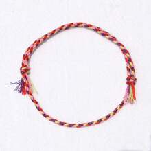 Pulseira ajustável trançada colorida boêmia, 20/10 peças, pulseiras de amizade de corda de algodão colorida, feitas à mão, lembrancinhas de festa, pequenos presentes