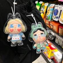 Crybaby Crying Doll Series Clear Acrylic Protective Case - Transparent Storage Cover For Collectible Figurines, Dustproof Display Box With Pink Hat Character Design, Ideal For Home Decor And Party Favors (Doll Not Included), Doll Accessories - Multicolor - View 5