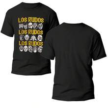 Playera Lucha Libre Mexicana - Los Rudos - Ídolos Del Ring - Negro - Ver 2