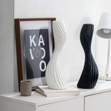1 Stück Schwanen-Blumenvase aus Kunststoff, Blumenhalter, unzerbrechlich, geeignet für Büro, Arbeitszimmer, Wohnzimmer, Schlafzimmer, Heimdekoration