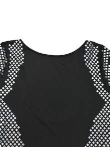 时尚女式亮钻长袖露背开叉长裙适合日常穿着、节日、生日派对和正式场合婚礼宾客鸡尾酒会礼服