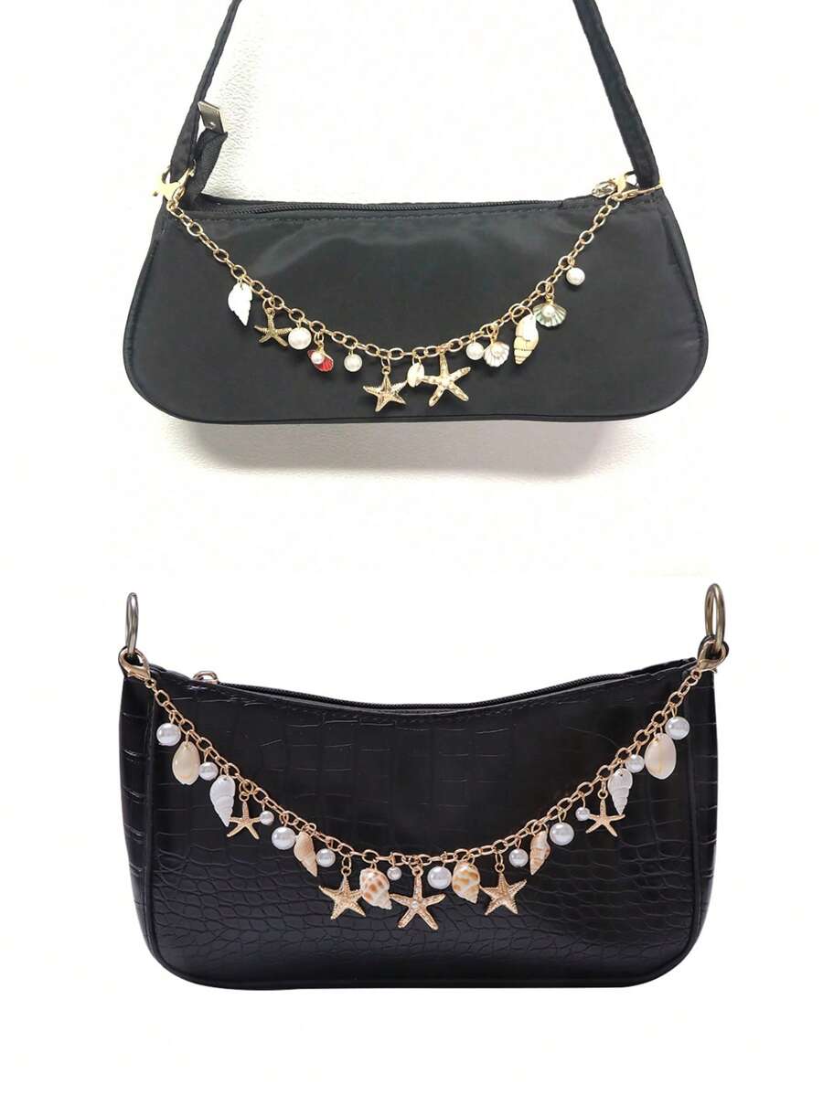 Shell Bag Chain Replacement Underarm Bag Chain Metal Extendable Shoulder Strap
