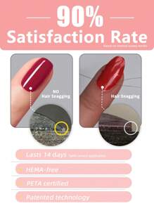 16 pièces de bandes d'ongles en gel semi-cuites rouges, emballages complets autoadhésifs en gel minimalistes à paillettes, durée de 14 jours, nécessite une lampe UV, autocollants d'art nail rapide pour le DIY quotidien des femmes