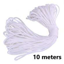 10/50/100m 6mm Gruba Lina Do Ręcznie Robionej Biżuterii, Bransoletki DIY, Materiał Koralikowy