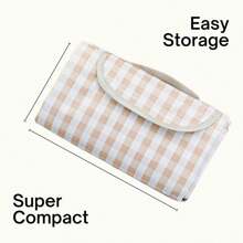 1 pieza Manta de picnic para exteriores, impermeable y a prueba de arena, plegable, apta para 6-8 personas, esterilla de playa portátil y compacta para camping, jardín y picnic