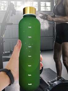 1 pieza Botella de agua deportiva, de gran capacidad, boca ancha, portátil, a prueba de fugas, jarra de agua fría