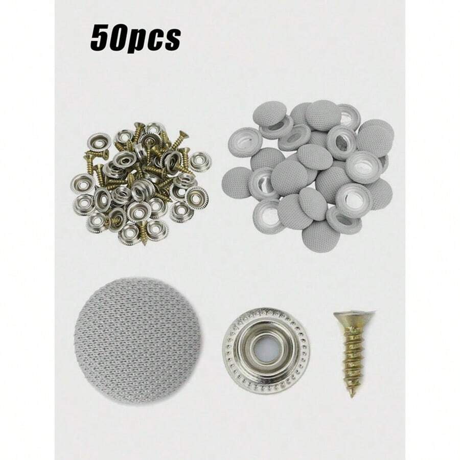 50pcs Car Ceiling/Headliner Repair Fixing Clips - Grey - View 1