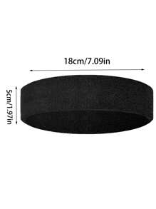 3件套吸汗运动头带，男女通用，适合网球、篮球、跑步、健身等运动 - 吸汗带 [聚酯纤维]