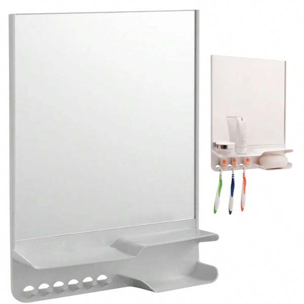 Armário Banheiro Espelheira Sobrepor Branco | 26,5x6,5x34,8cm | Astra