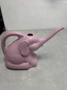 Charming Elephant Shaped Plastic Garden Watering Can - Durable Outdoor Irrigation Tool, Suitable For Home And Lawn Care