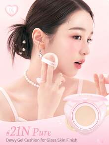 Dasique 气垫全覆盖持久亮白轻盈超保湿妆前乳节日必备彩妆圣诞礼物，女士礼物，日常最佳色彩魅力氛围旅行必备适合自然白皙肌肤 - #21N Pure - 查看 6