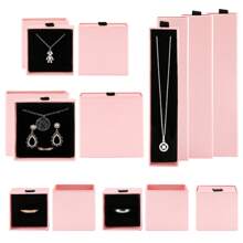 Pink Velvet-Lined Jewelry Gift Boxes (1/10-Pack) - Drawer-Style Wedding Favor Box For Necklaces, Earrings, Rings - Beading & Jewelry Making Display Case With Commercial-Grade Packaging For Small Businesses