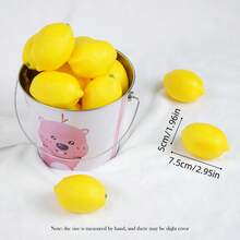 18 Stück künstliche Zitronen, simulierte Zitronen, Herbstdekoration, 12/10/6/3/1 Stück künstliche gelbe Zitronen, simulierte Früchte, Heimdekoration, Ladendekoration, Obst und Gemüse, Obstschale Dekoration, Küche Restaurant Tisch Schrank Party Dekoration, künstliche Früchte, Küchentisch Sommerdekoration, Vase Füllung, Fotografie Requisiten, künstliche Pflanzen - Gelb - Übersicht 6