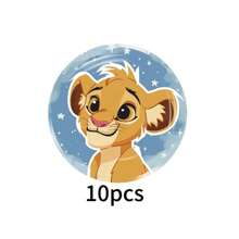 Mattel Spring Matte 51pcs Lion King Themed Party Tableware, Suitable For 10 People, Christmas, Thanksgiving And Holiday Dinners, As Well As Birthday Party Decorations, Christmas Decorations, Thanksgiving Decorations And Holiday Party Decorations; A Perfect Surprise For Fans.