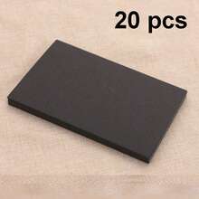 20pcs Double-Sided Kraft Paper Cards, Suitable For DIY Greeting Cards, Postcards, Painting, Black Kraft Paper Flash Cards, Word Cards, Arts & Crafts Cards, Mother's Day Graduation Doodle Paper, DIY Message Cards - Multicolor - View 10