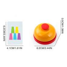 Stacking Cup Battle Board Game, Single Or Double Player, 12 Cups + 54 Question Cards + Bell - Multicolor - View 4
