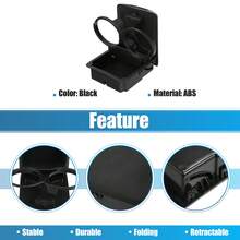 Center Console Cup Holder For Subaru Impreza Outback 2.5L 2005-2007 ABS - Black - View 3