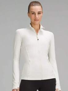 Define Jacket Nulu Women's Lightweight, Full Zip Running Track Jacket-For Yoga Gym Running-Sweat-Wicking-Yoga-All Seasons Sport-Spring/Summer-Autumn/Winter-Back To School - 骨 - 查看 1